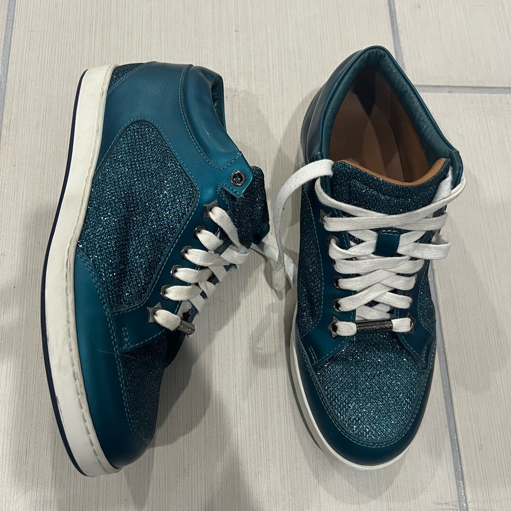 Jimmy Choo Miami Leather Women's Sneakers 37